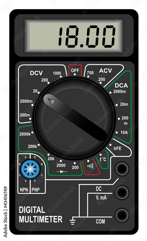 Fototapeta premium Digital multimeter