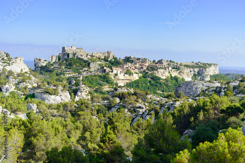 Les Baux de Provence village and castle. France, Europe.