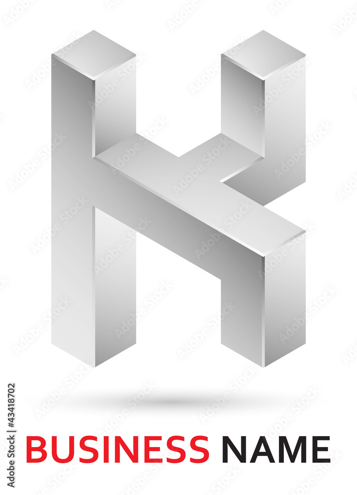 Alphabet logo design - strong letter K