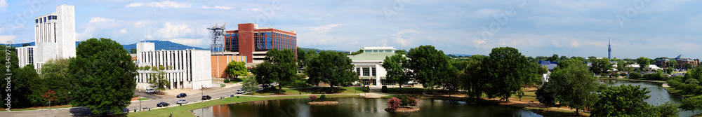 Panoramic cityscape of Huntsville, Alabama 