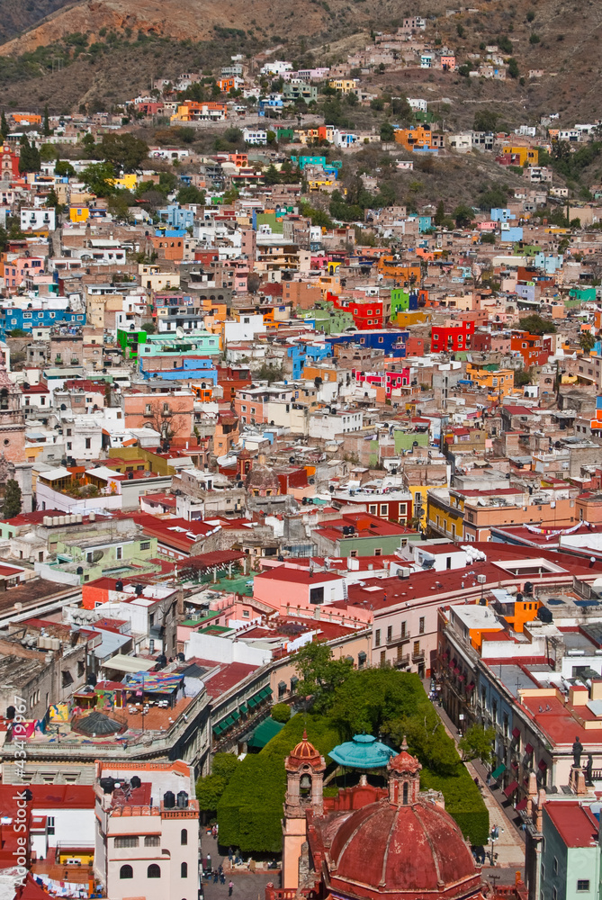 Vivid colors of Guanajuato Mexico