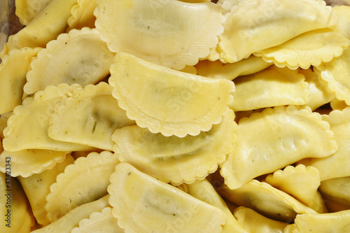 agnolotti pasta stuffed with spinach and ricotta cheese