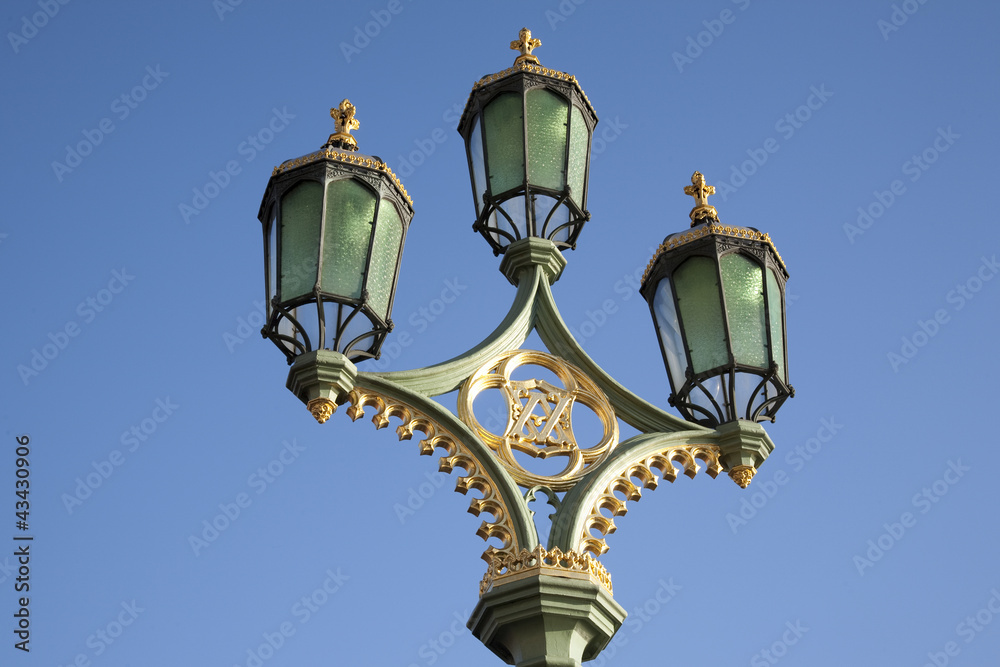 Lamppost; Westminster Bridge; London; England; UK Lamppost; Westminster Bridge; London; England; UK