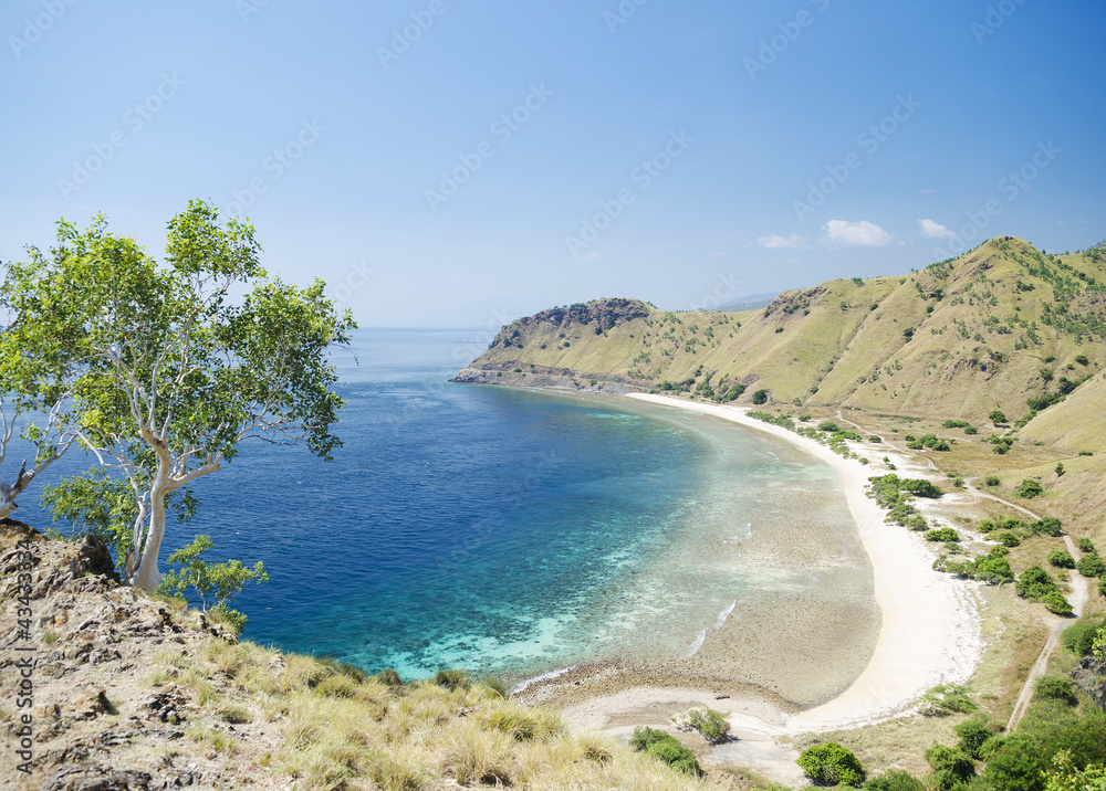 beach and coast near dili in east timor