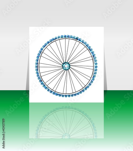 Bike wheel - vector illustration