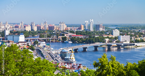 Kiev cityscape and Dnieper river photo