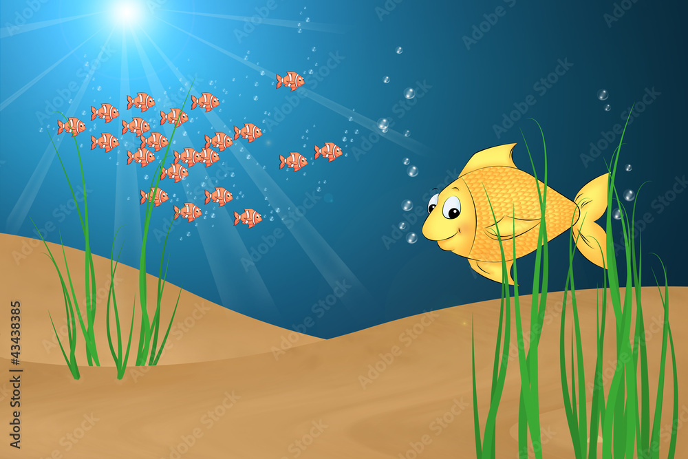 Φωτογραφία 02 Fisch im Meer