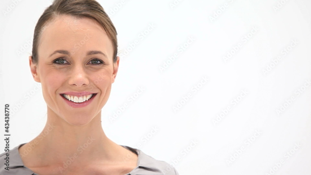 Smiling woman looking at camera Smiling woman looking at camera