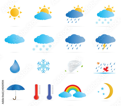 Weather icon set