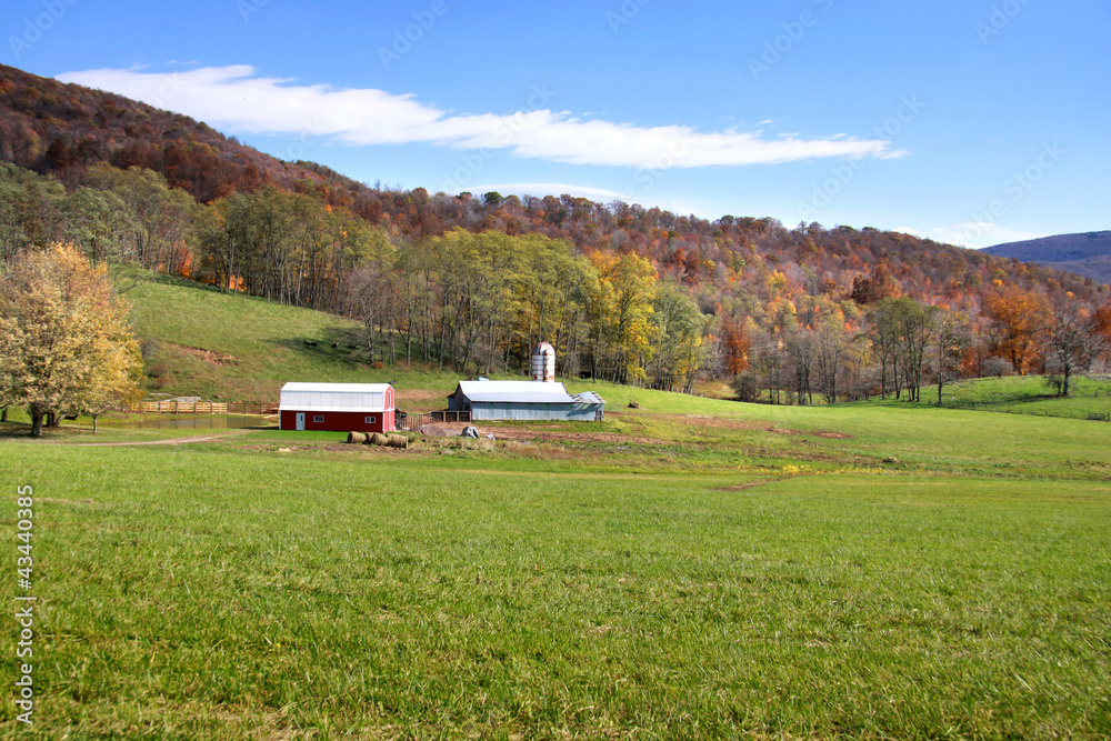 Beautiful farm scene in West Virginia Beautiful farm scene in West Virginia