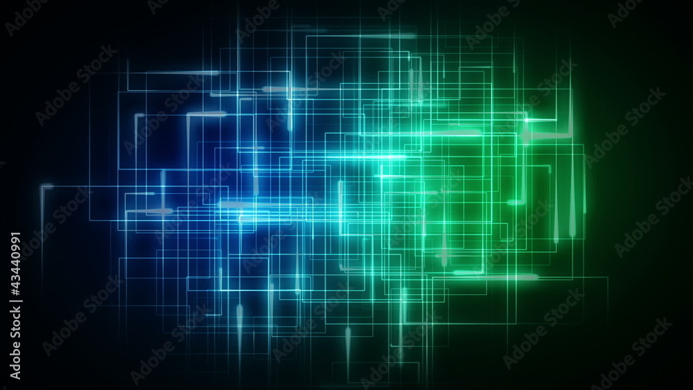 Blue and green and pink lines forming geometrical shapes Blue and green and pink lines forming geometrical shapes