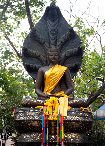 stone buddha in thailand photo