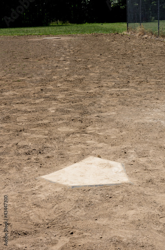 Home plate with first base photo