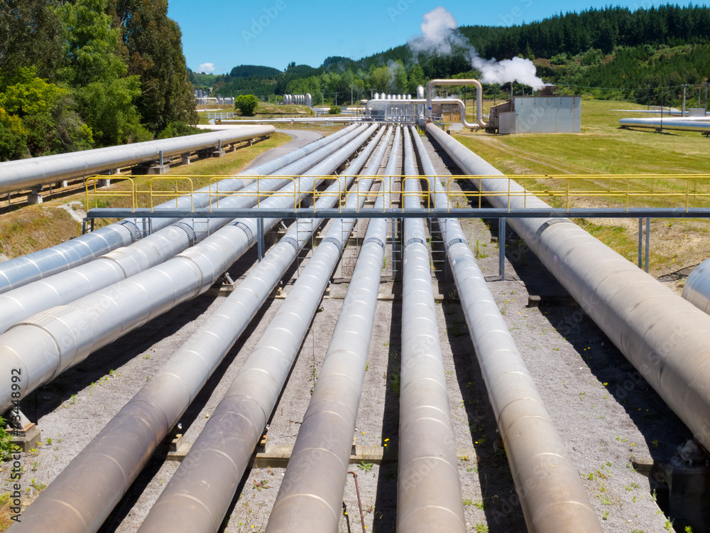 Wairakei geothermal power station in New Zealand Wairakei geothermal power station in New Zealand