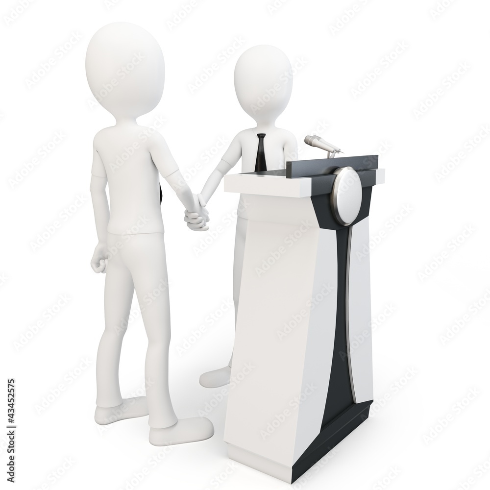 3d man shake hand 3d man shake hand