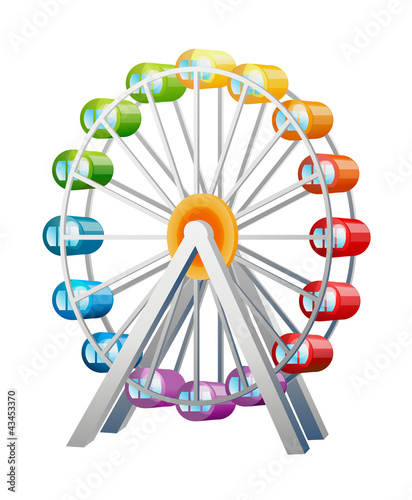 vector icon ferris wheel