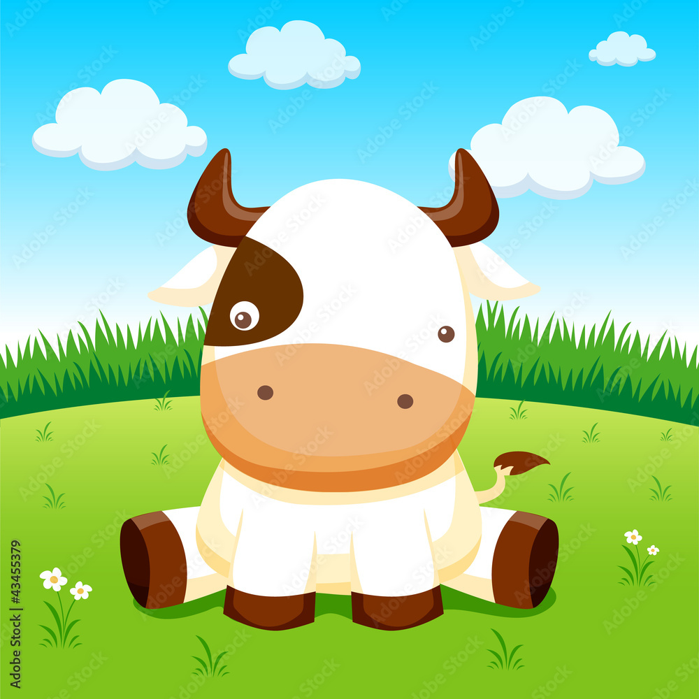 Cow in farm Cow in farm