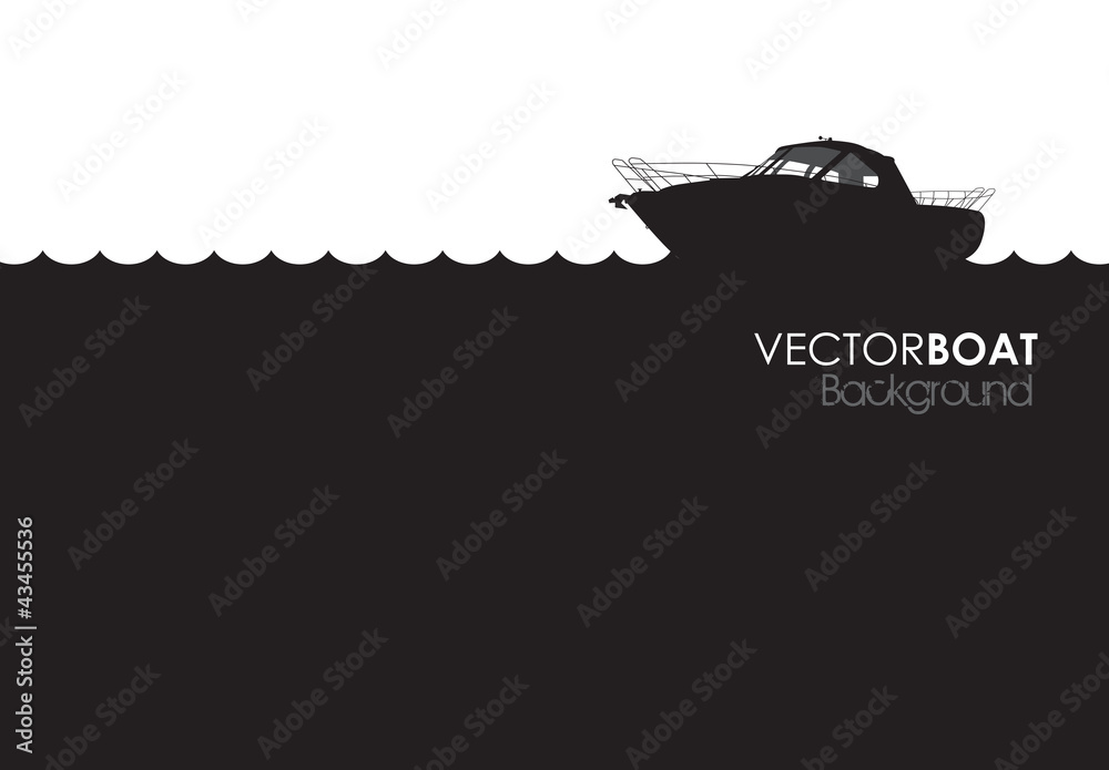 boat silhouette background