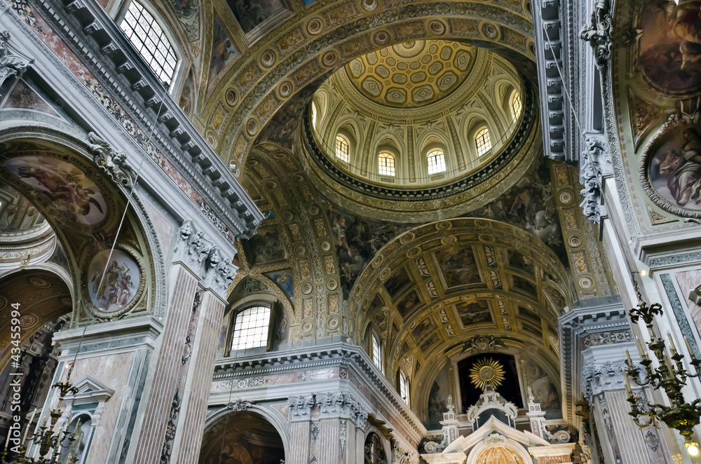 San Domenico Maggiore, Naples, Italy - Interior view. San Domenico Maggiore, Naples, Italy - Interior view.