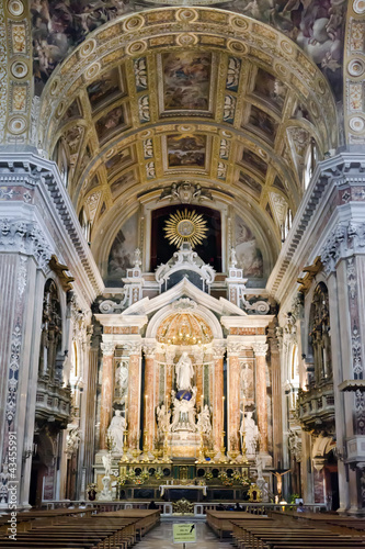 San Domenico Maggiore, Naples, Italy - Interior view.