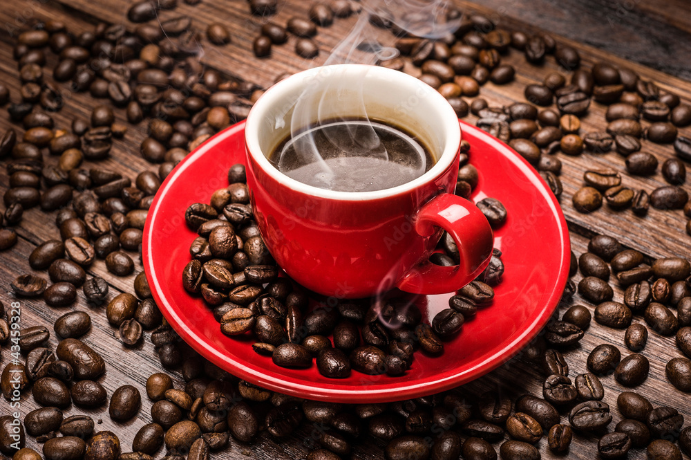 Obraz premium Hot coffee - caffè caldo