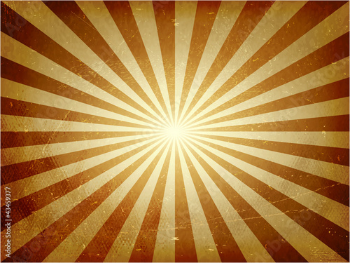 Distressed light burst vector background