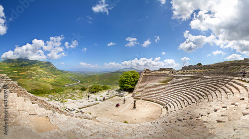 Teatro di Segesta, Sicily, Italy photo