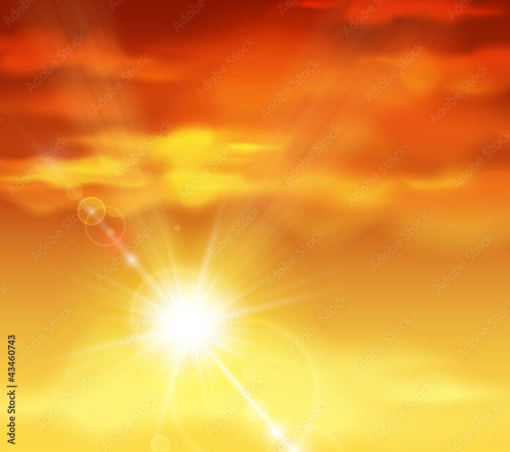 Obraz premium Beautiful sunset