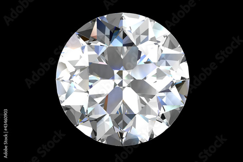 diamond jewel on black background