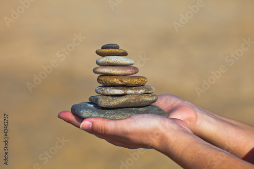 Canvas Print Zen stones