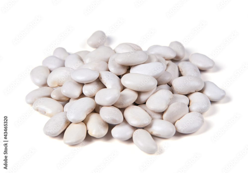 jumbo-white-beans, isolated on white background jumbo-white-beans, isolated on white background