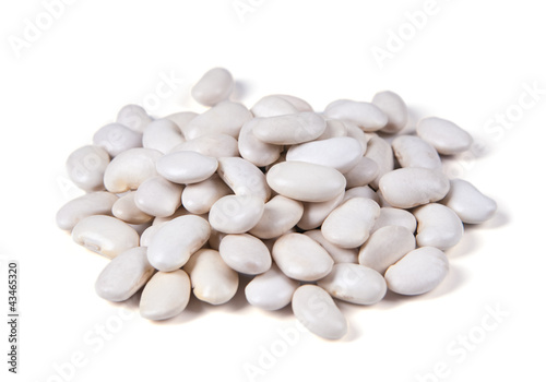 jumbo-white-beans, isolated on white background