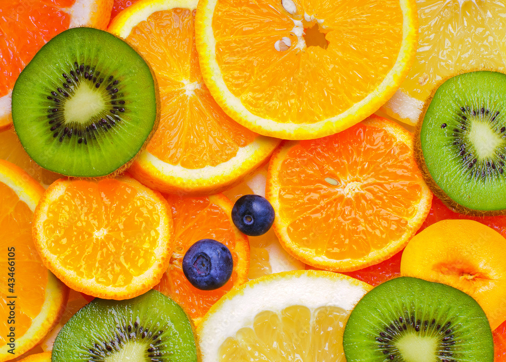 Fresh sliced fruits Fresh sliced fruits