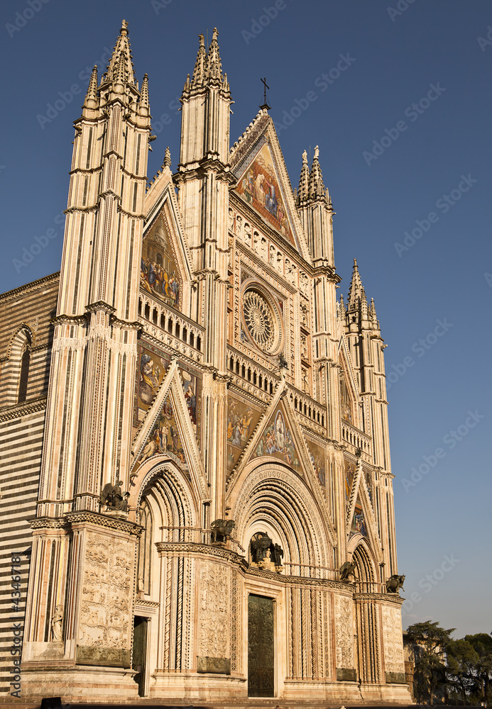 Facade Of The Orvieto Duomo