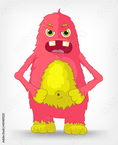 Funny Monster. Engry.