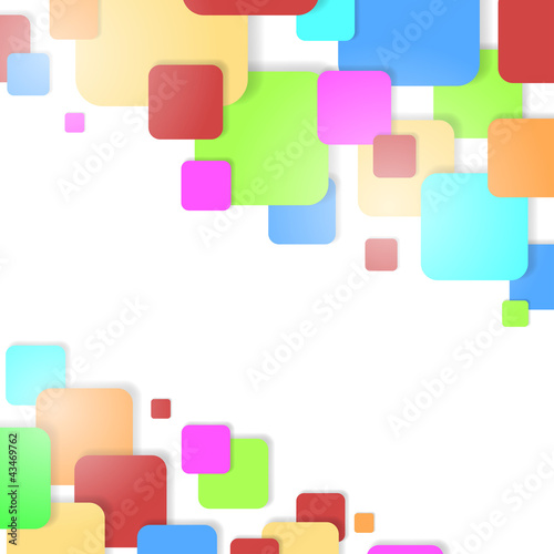 Colorful squares vector background. EPS10 file.