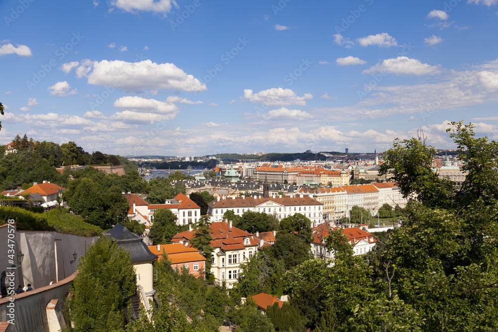 Panoramic view of Prague