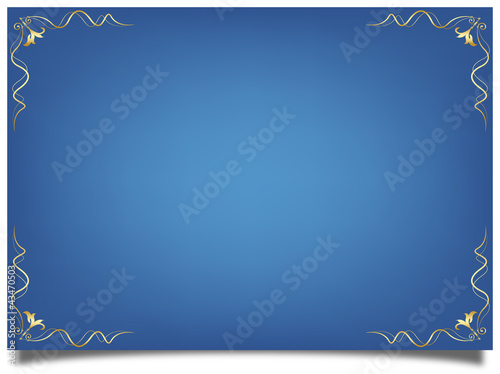 Paper with floral frame