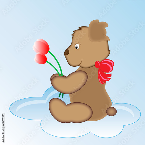 Bear of flowers