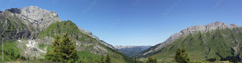 Obraz premium Panoramique du col des Aravis
