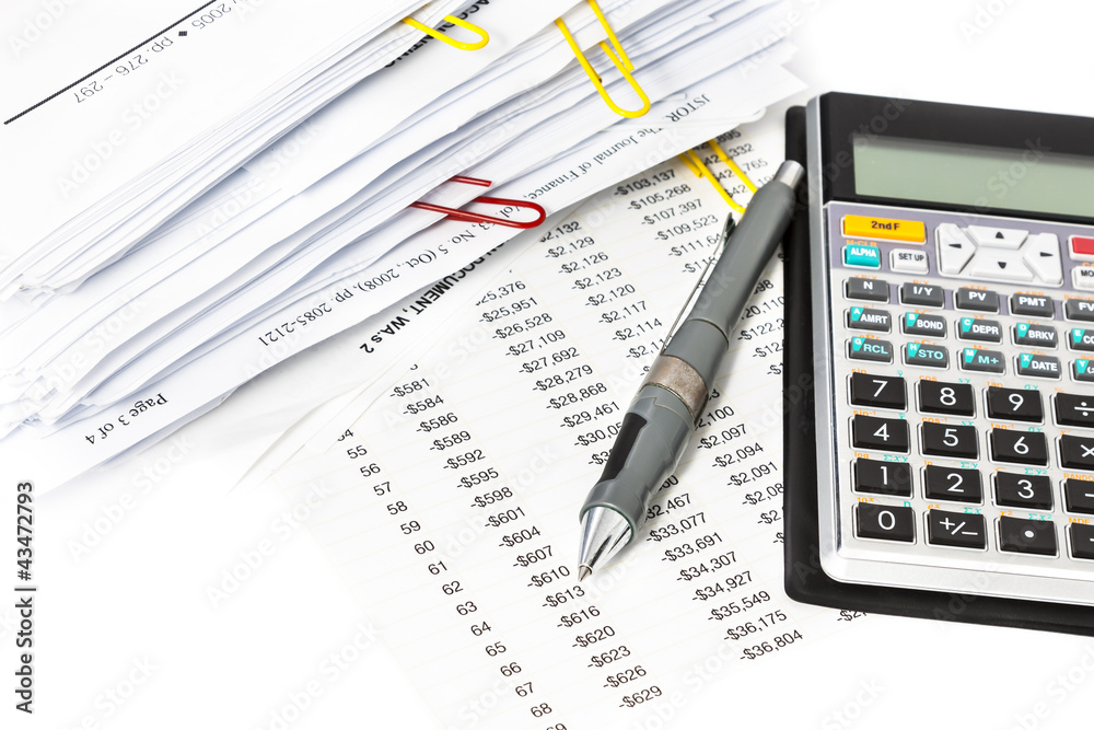 Pen and Calculator