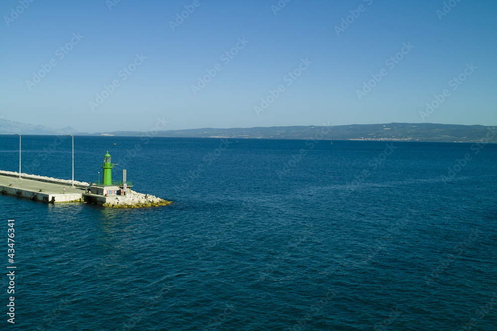 Dock and lighthouse