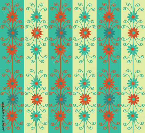 Background with retro style ornament