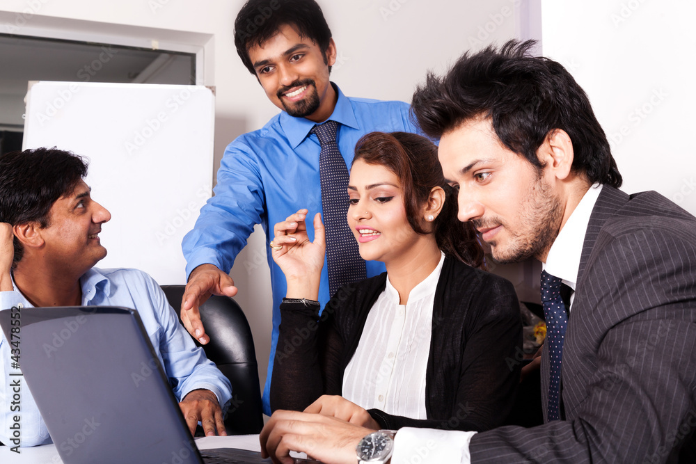 group of multi racial business people in meeting. group of multi racial business people in meeting.