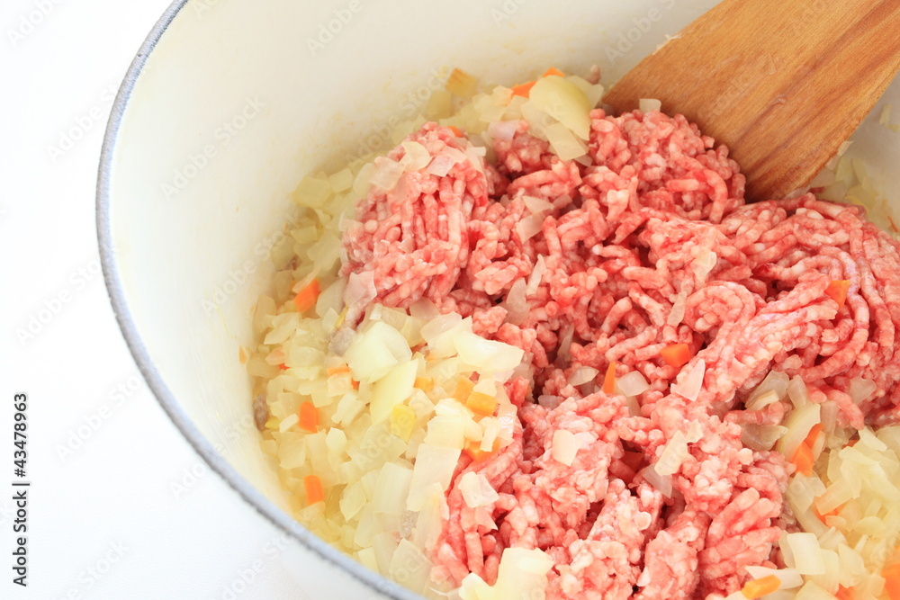 mince and vegetable for cooking of meat sauce image mince and vegetable for cooking of meat sauce image