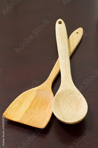 wooden kitchen equipment