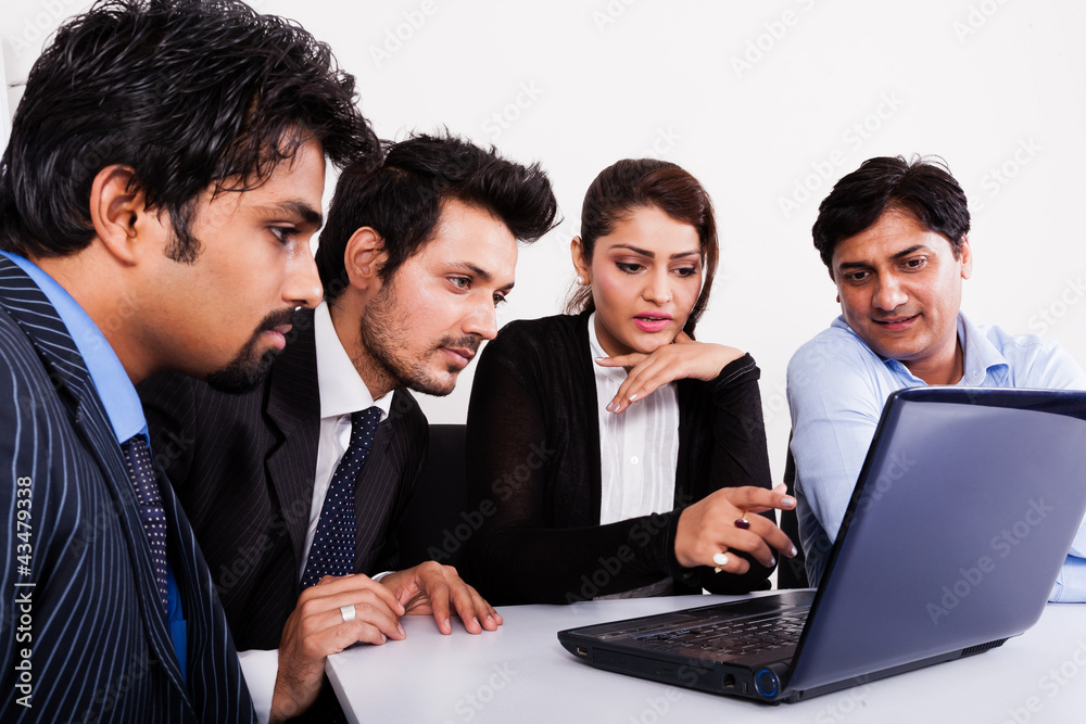 group of multi racial business people in meeting. group of multi racial business people in meeting.