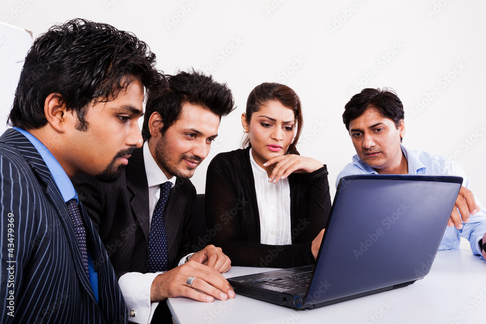group of multi racial business people in meeting. group of multi racial business people in meeting.