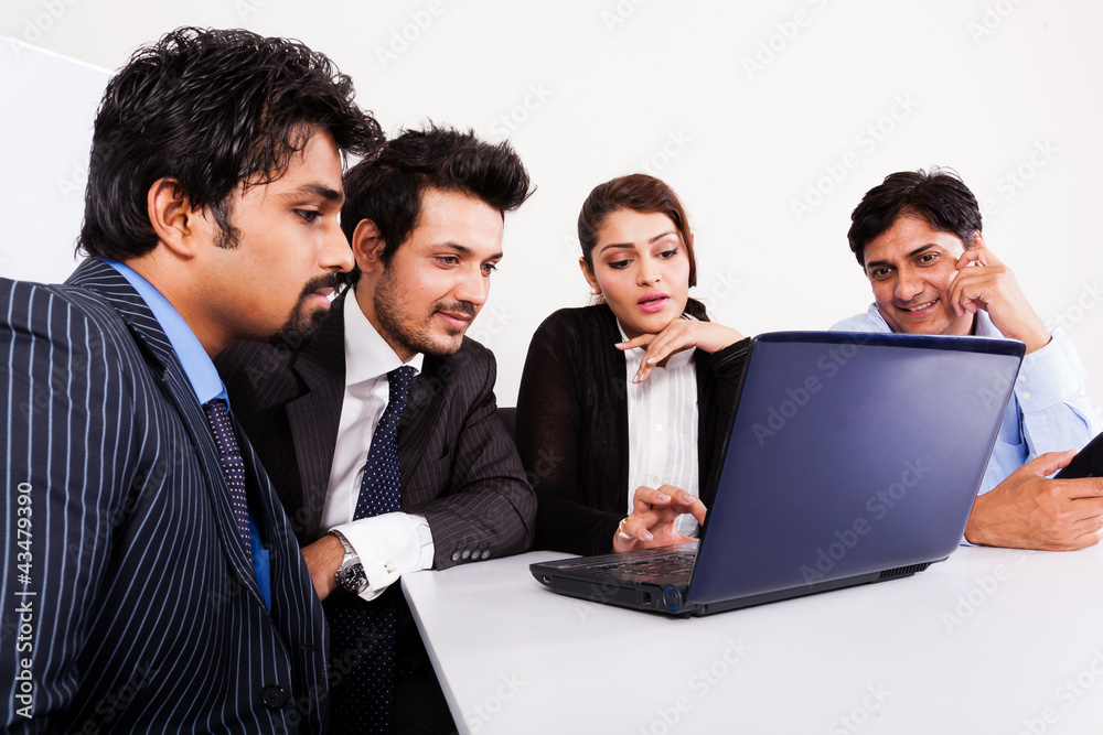 group of multi racial business people in meeting. group of multi racial business people in meeting.