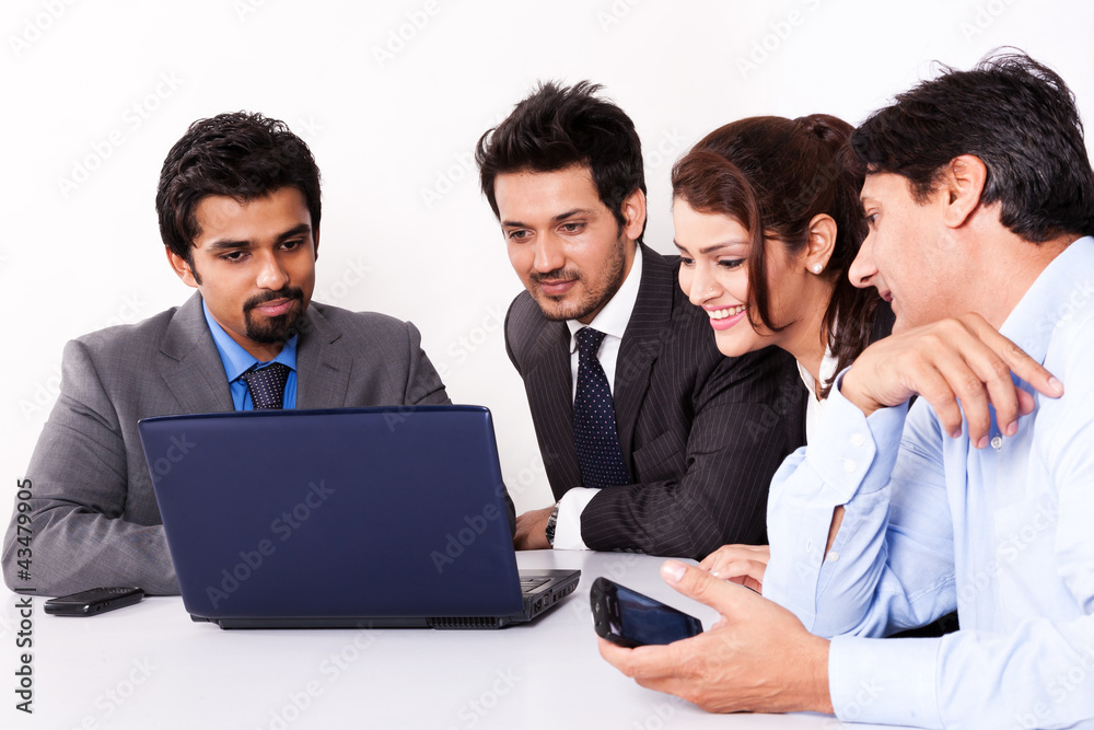 group of multi racial business people in meeting. group of multi racial business people in meeting.